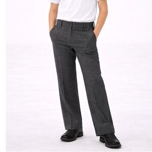 Calvin Klein Kids Boys Pants Size 12 Gray Plaid Formal School